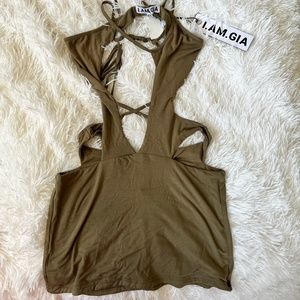 I.AM.GIA army green dress